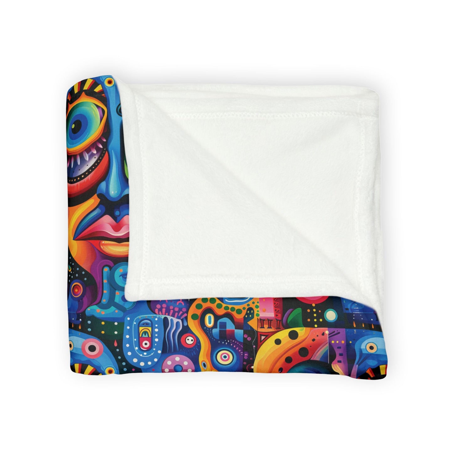 Psychedelic Visions Soft Minky Blanket