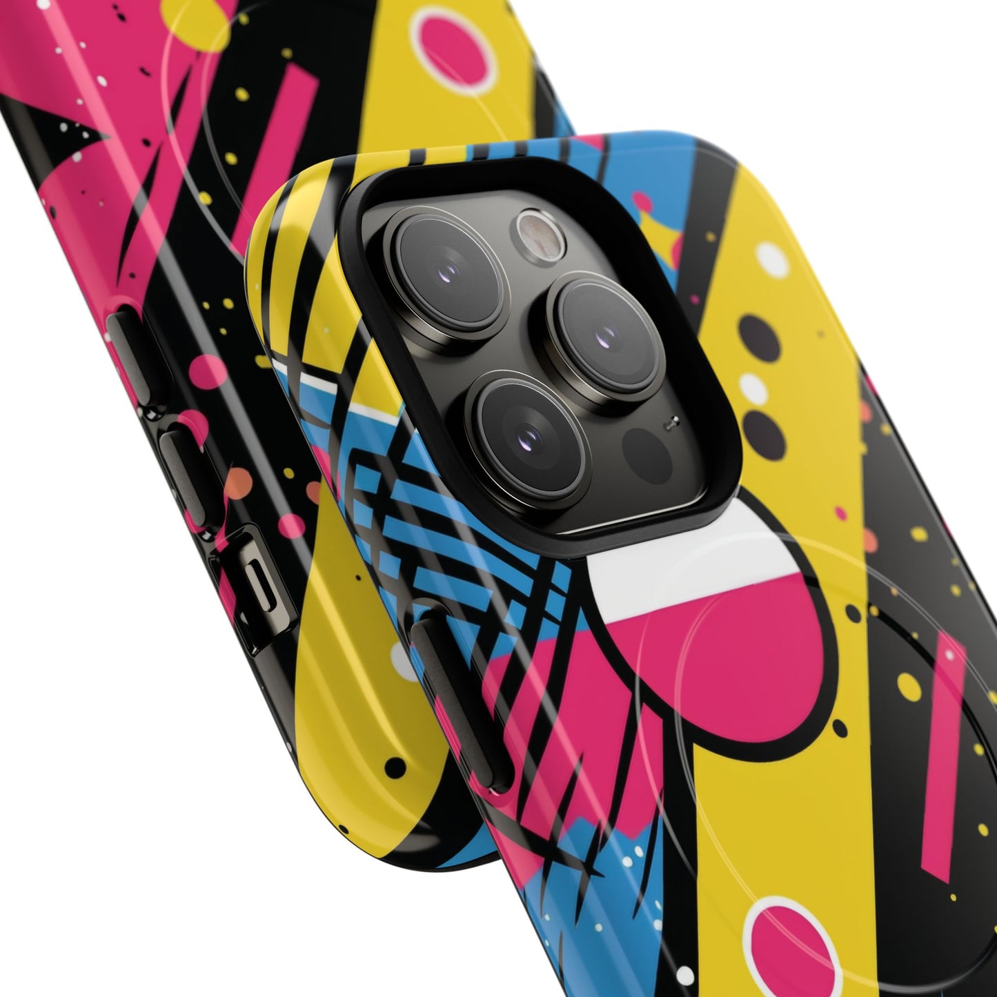 Electric Motion Mix iPhone Cases for Creative Souls | Tough iPhone Magnetic Cases, Stylish Protection, Unique iPhone Accessories, Gift for Art Lovers, Retro Vibes