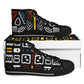 Geometric Harmony Urban Peak High Top Shoes - AOP