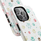 Pet Lover Magnetic iPhone Case - Cute Paw Print Design, Tough Magnetic Cases for Dog and Cat Owners, Gift for Animal Lovers