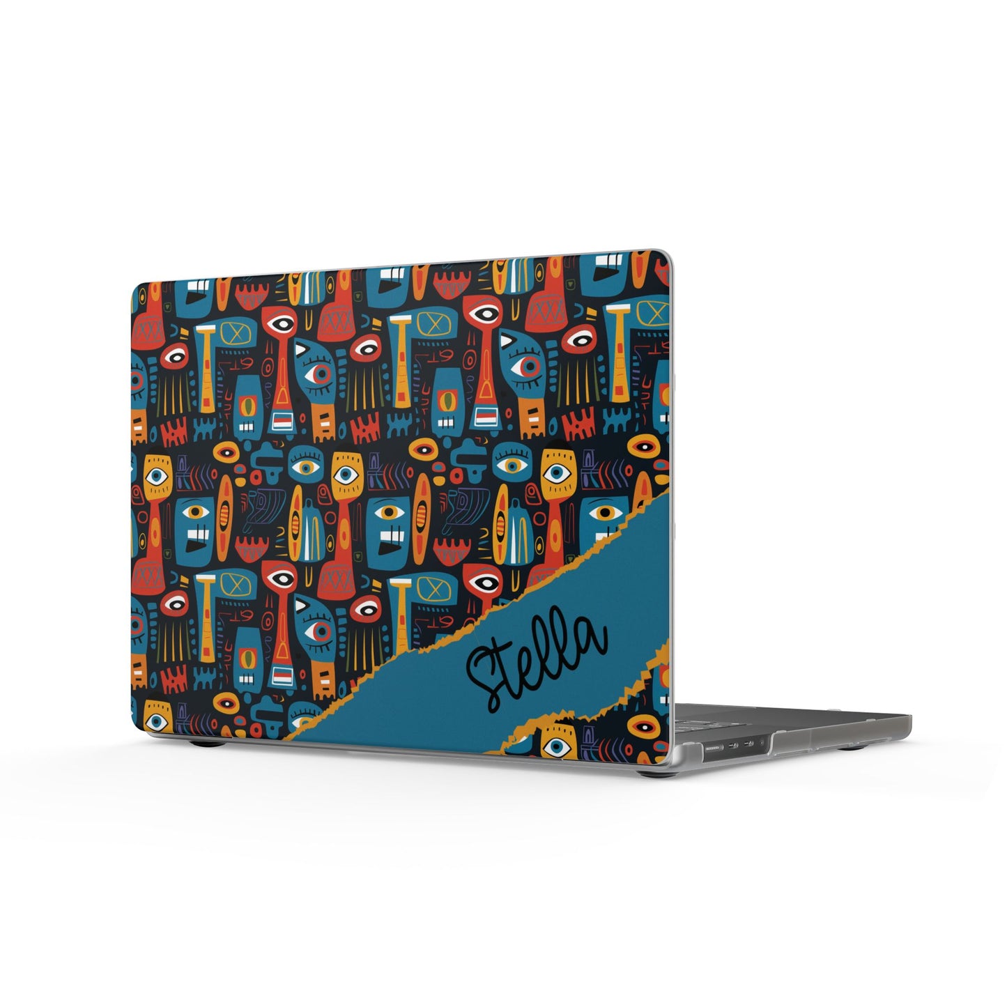 Personalized Abstract Faces Colorful Abstract Totem Matte MacBook Case
