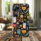 Whimsical Feline Garden iPhone and Samsung Tough Phone Cases,