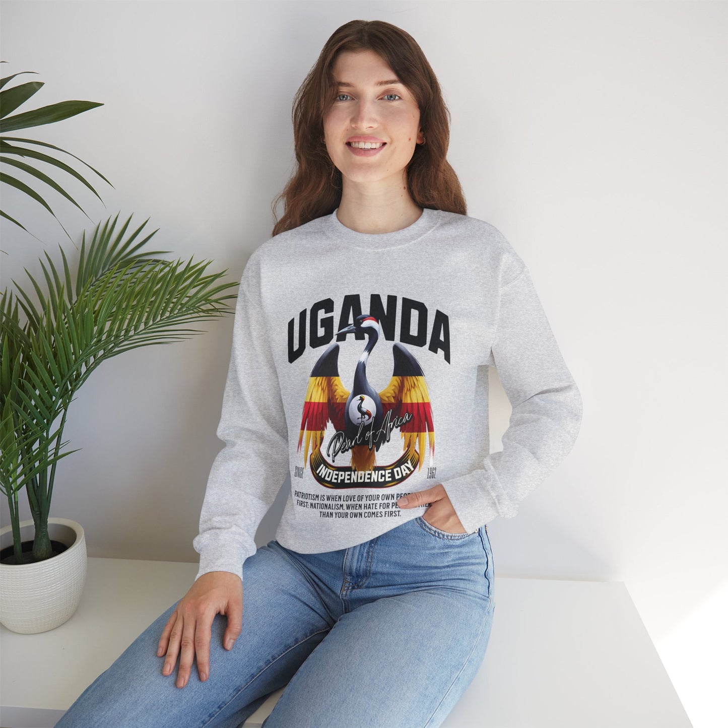 UGANDA Unisex Heavy Blend™ Crewneck Sweatshirt