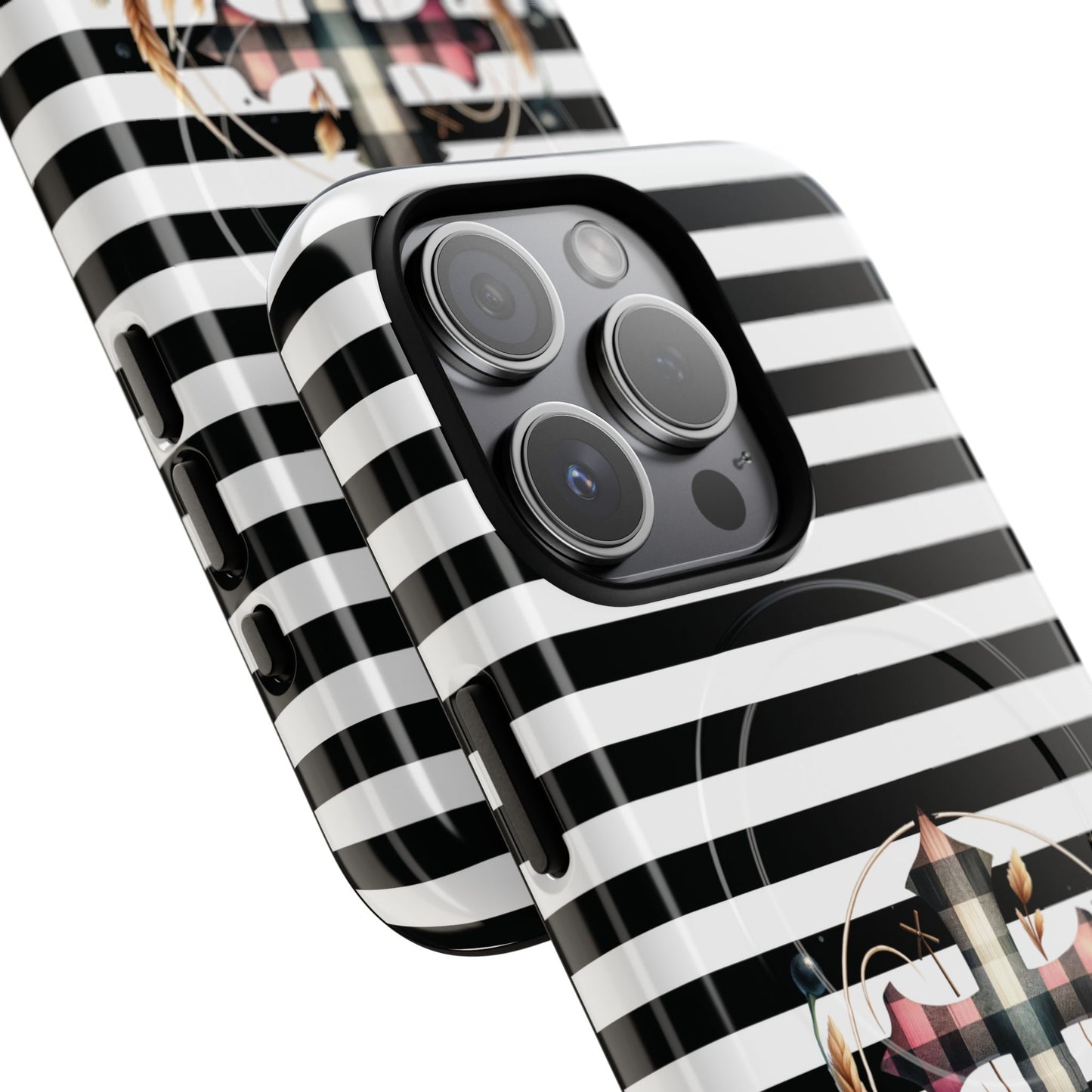 Striped in His Glory iPhone Case, Tough Magnetic Phone Protector, MagSafe iPhone Cover, Durable Case for Everyday Use, Gift for Nature Lovers, Vibrant Design.