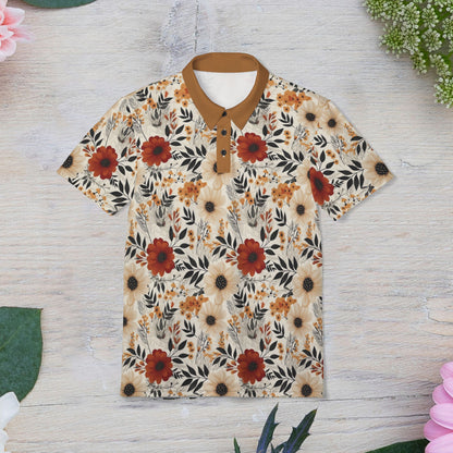 Boho Chic Unisex Polo Shirt, Spring Fashion, Casual Wear, Gift for Him/Her, Summer Outing, Gift for Her and Gift for Him