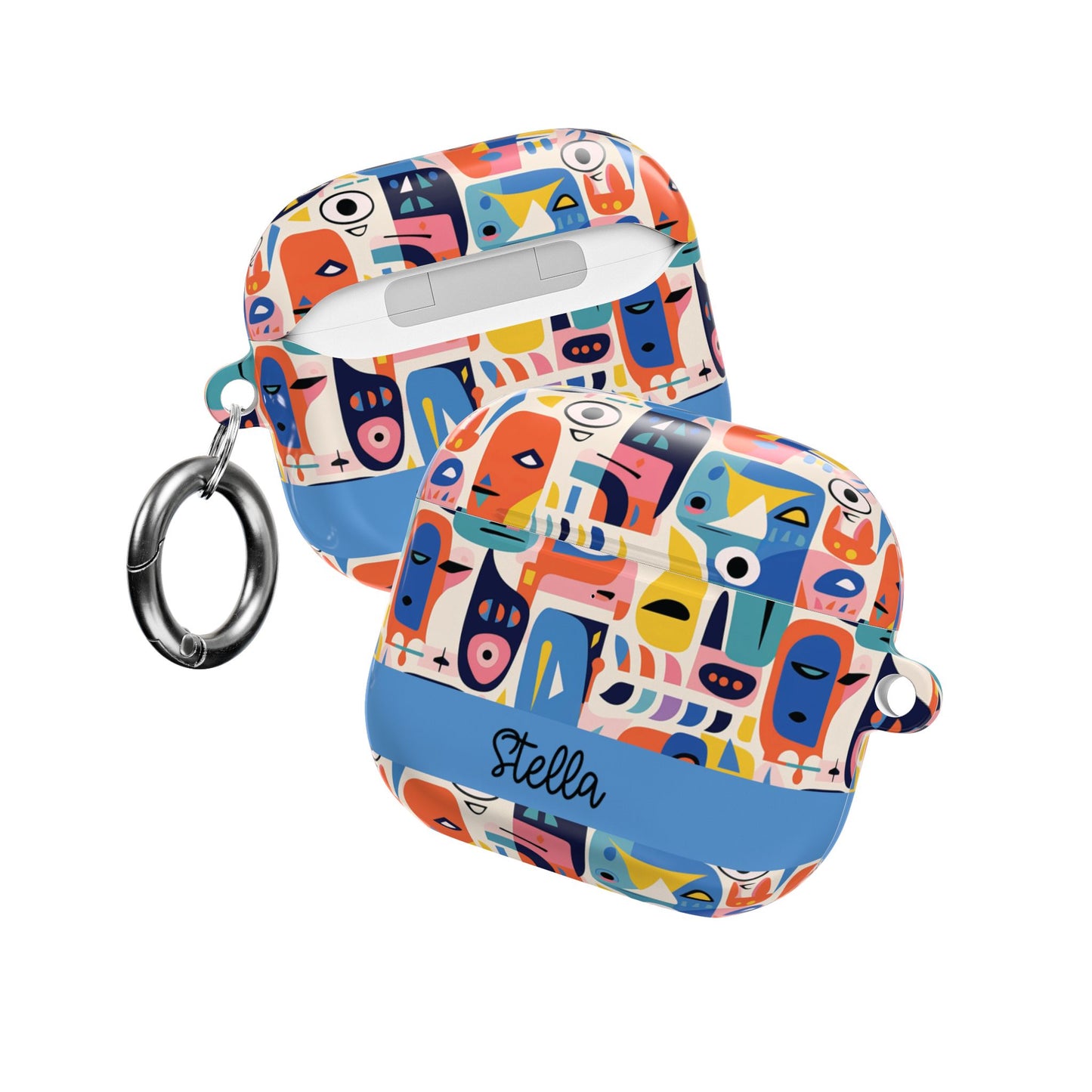 Personalized Abstract Art AirPod Case — Colorful Custom Name/Affirmation Design