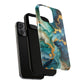 Ocean Quartz Luxe Marble Pattern Tough Magnetic iPhone Case, Phone Accessories, Luxury Gift, Durable iPhone Cover, Unique Design for iPhone Users.