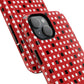 Crimson Gridlock Tough iPhone Magnetic Cases, Durable iPhone Accessories, Gift for Tech Lovers, Modern Design