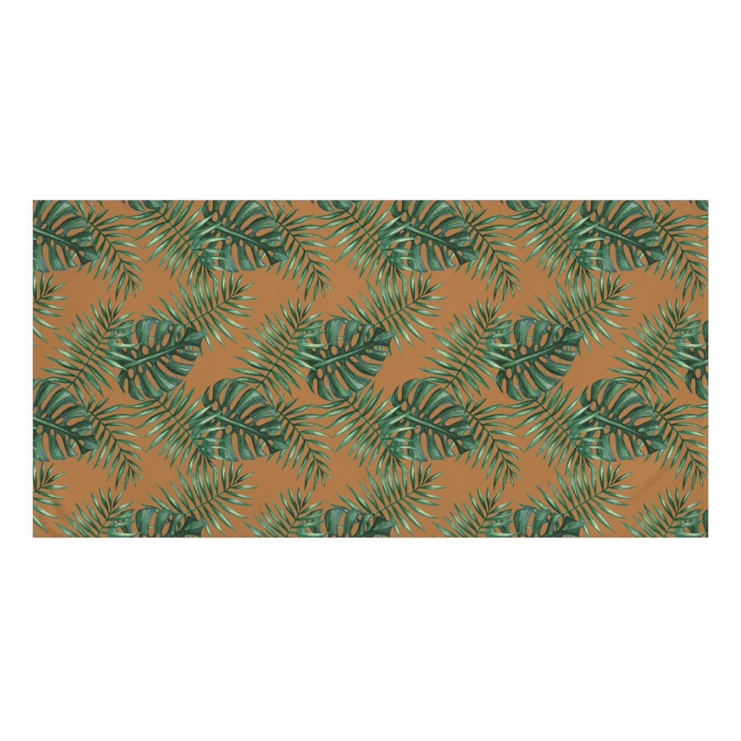 Tropical Bliss Brown Mink-Cotton Towel