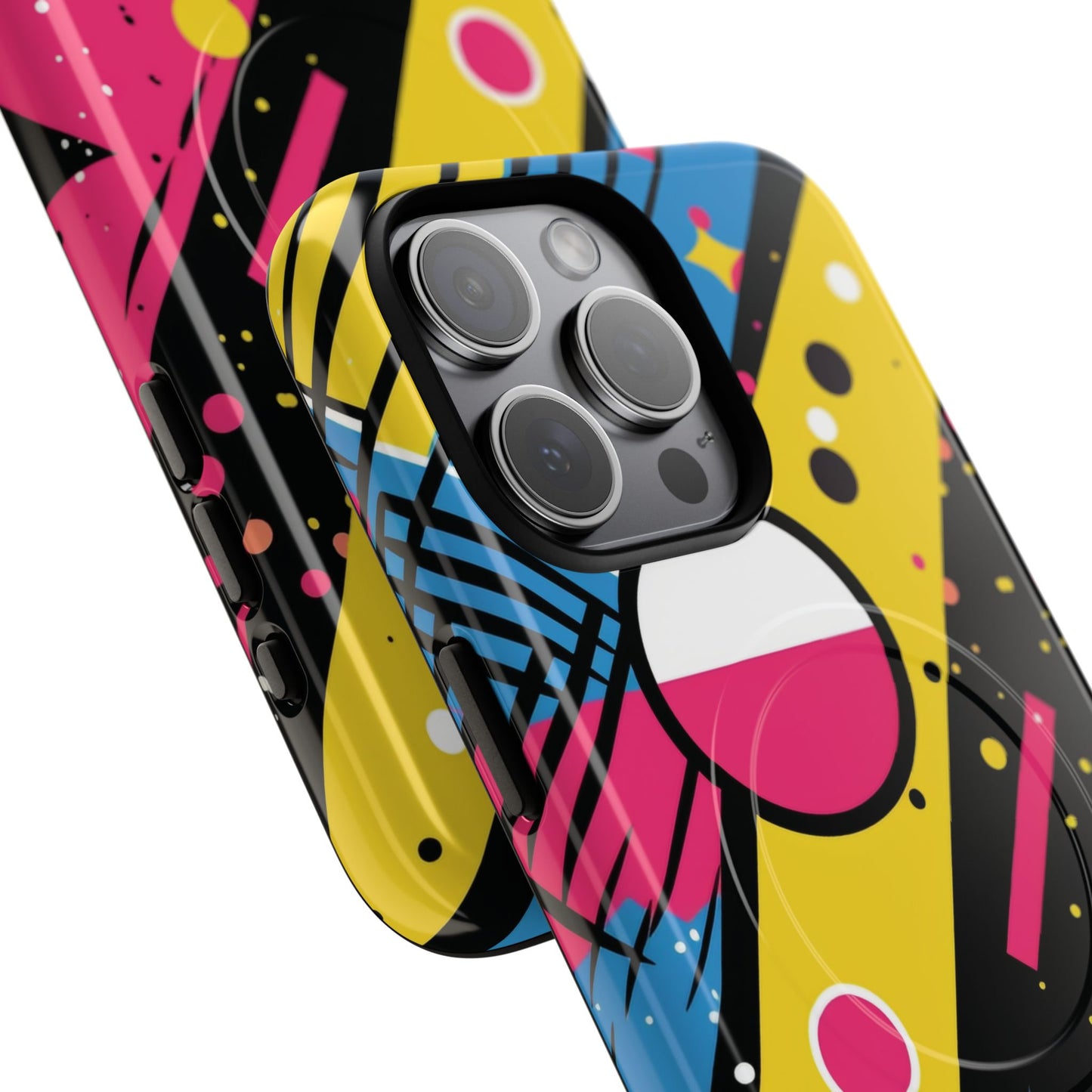 Electric Motion Mix iPhone Cases for Creative Souls | Tough iPhone Magnetic Cases, Stylish Protection, Unique iPhone Accessories, Gift for Art Lovers, Retro Vibes