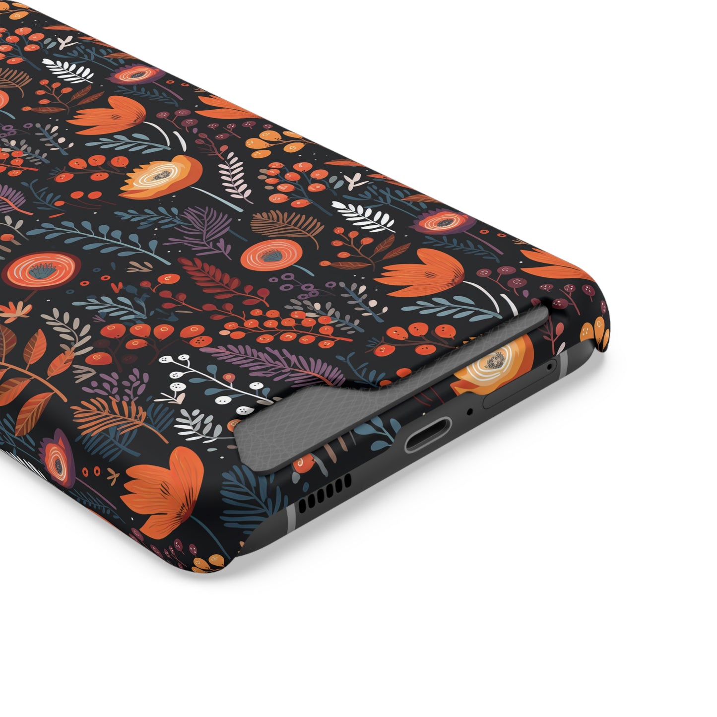 Autumn Bloom Samsung and iPhone Case With Card Holder