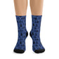 Winter Wonderland Navy Christmas Recycled Poly Socks