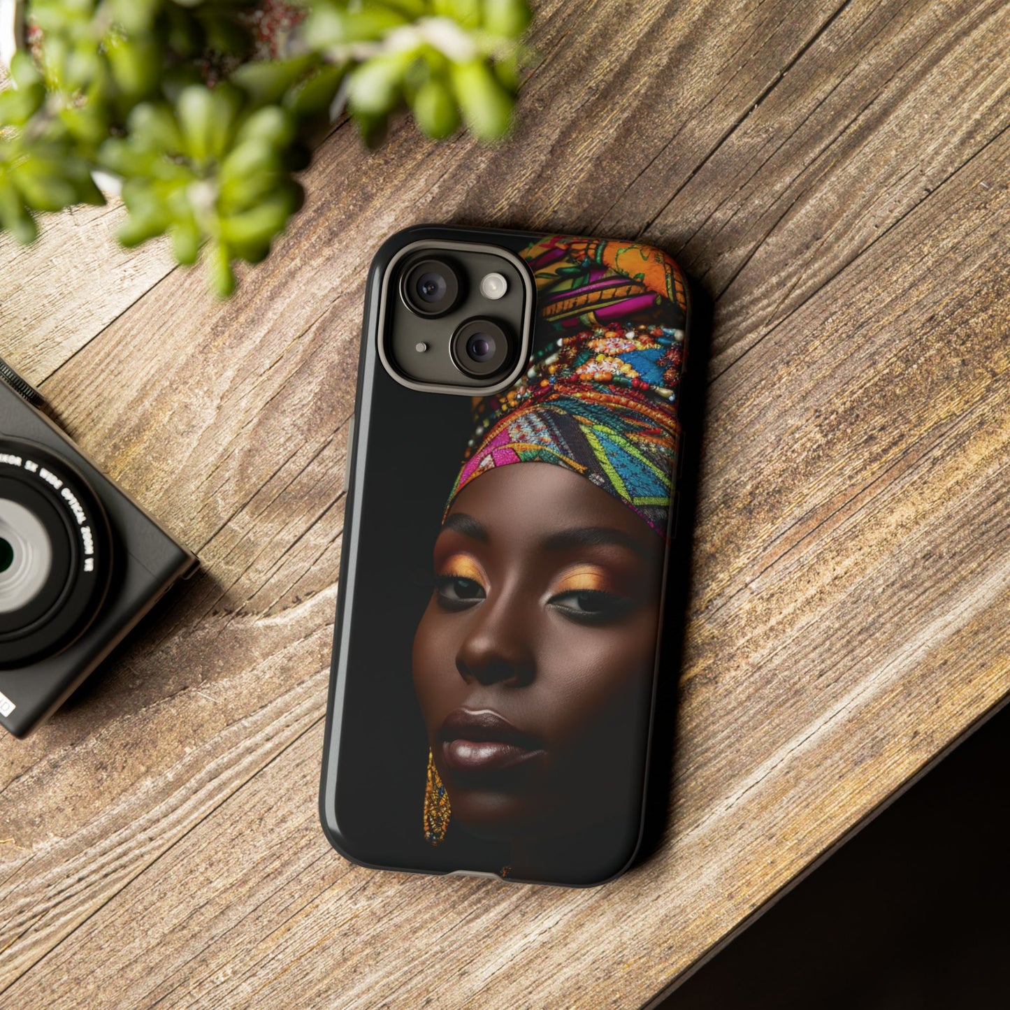 Regal Reflections: African Majesty Tough Google Pixel, iPhone and Samsung Cases.