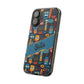 Phone Case — Colorful Abstract Faces Clear Impact-Resistant Case