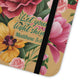 Floral Scripture Flip Case — "Let Your Light Shine" Wallet Phone Cover (Matthew 5:16)