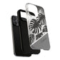 Personalized Monochrome Monstera Tropical Phone Case - Tough Magnetic MagSafe® Cases, Gifts for Nature Lovers, Stylish Phone Accessories, Gifts for Her.