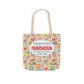 Personalized Doodle Daydream Composition Book Inspired Canvas Tote Bag with Colorful Straps, Cute School Bag, Eco-Friendly Tote, Back to School Shopping Bag, Teacher Gift Idea