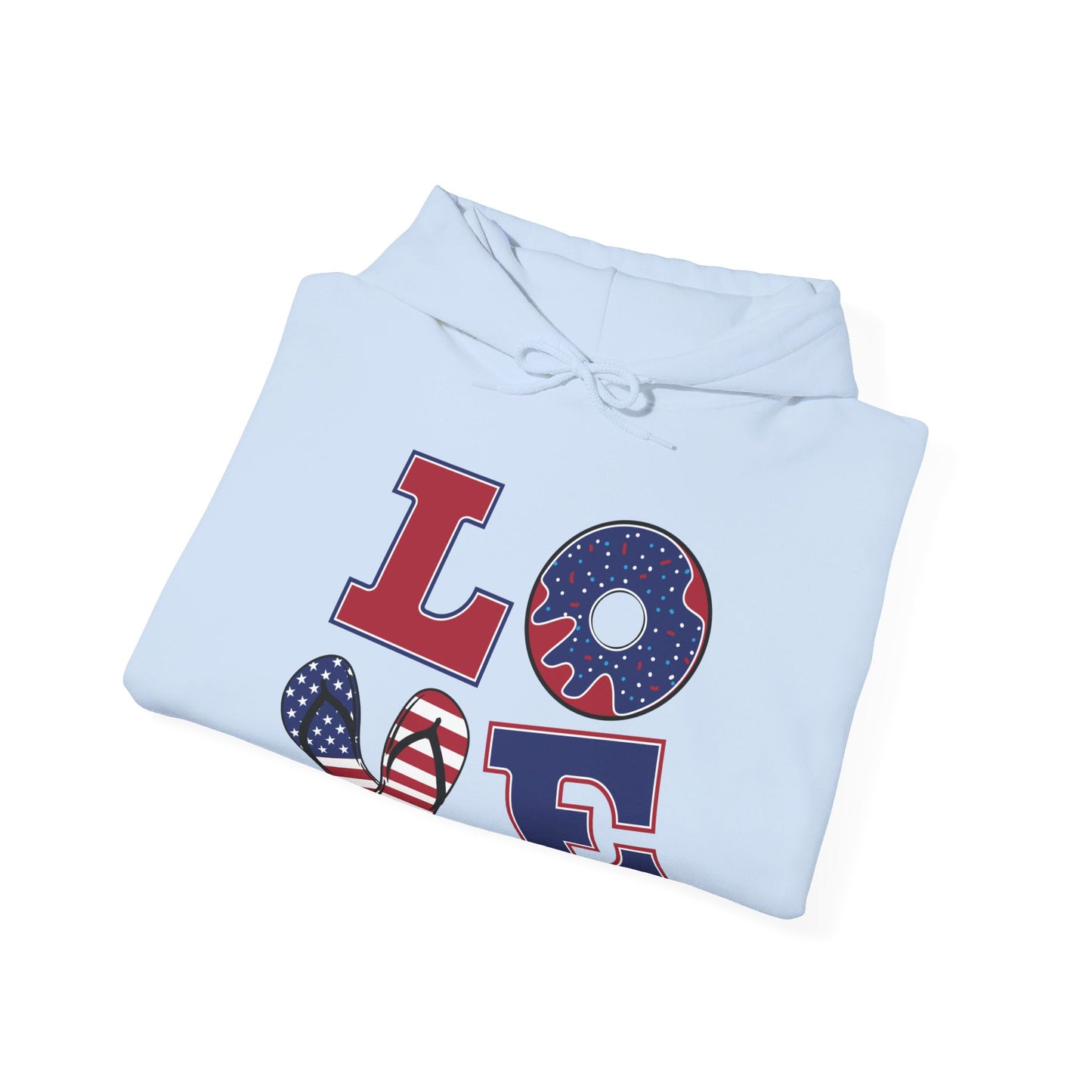 Patriotic LOVE Unisex Heavy Blend™ Hooded Sweatshirt