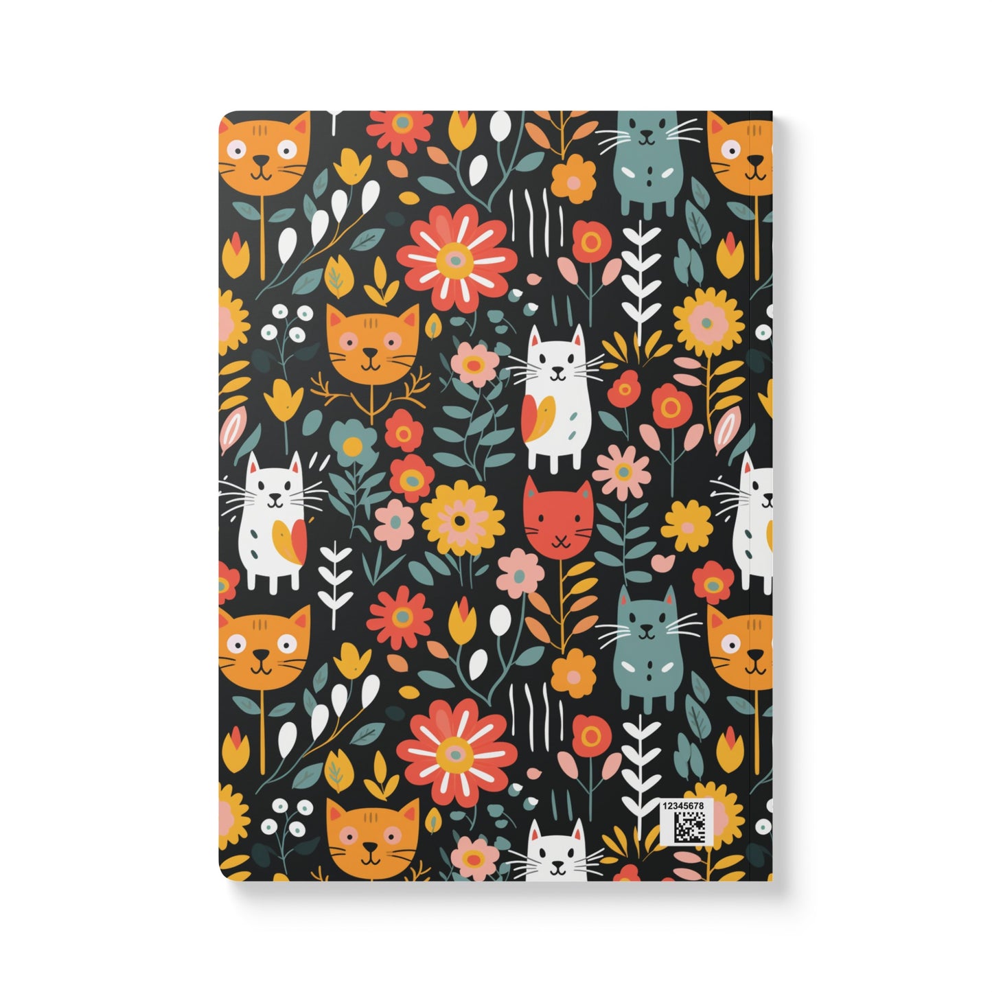 Whimsical Feline Garden Softcover Journal (With Inside Coloring Prints)