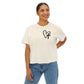 Faith and Floral Cross Women's Comfort Colors Boxy Tee