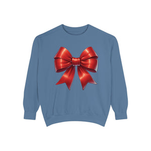 Bow Charm Valentines Unisex Comfort Colors Garment-Dyed Sweatshirt