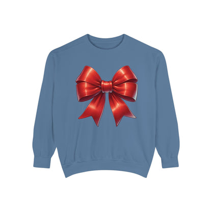 Bow Charm Valentines Unisex Comfort Colors Garment-Dyed Sweatshirt