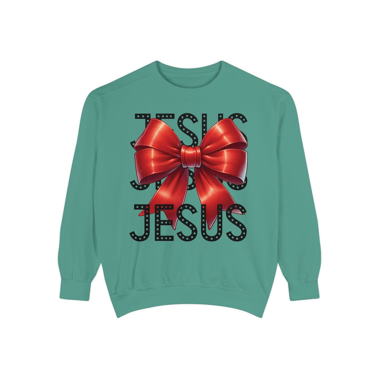 JESUS Charm Unisex Garment-Dyed Sweatshirt