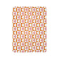 Retro Heart Check Fleece Throw (Pink & Peach) Sherpa Blanket — Gift for Her and Gift for Him