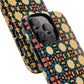 Celestial Spice Tiling Colorful Tough Magnetic iPhone Case, Unique iPhone Cover, Artistic Mobile Shell, Durable Design Accessory, Trendy Gift Idea, MagSafe® iPhone Case.