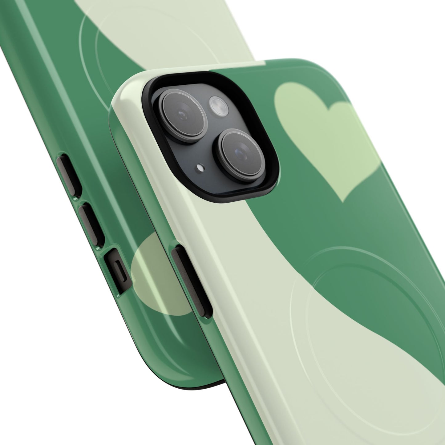 Tough Magnetic iPhone Case with Heart Design, Perfect for Gifts, Valentine's Day, Everyday Use, Stylish Protection, IPhone Cover