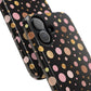 Personalized Gold & Pink Confetti Tough Phone Case — Glitter Dot Protective Phone Cover