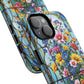 Floral Stained Glass Tough Magnetic Case, Durable Phone Cover, Gift for Nature Lovers, Unique Floral Design, Phone Accessories for All Occasions.