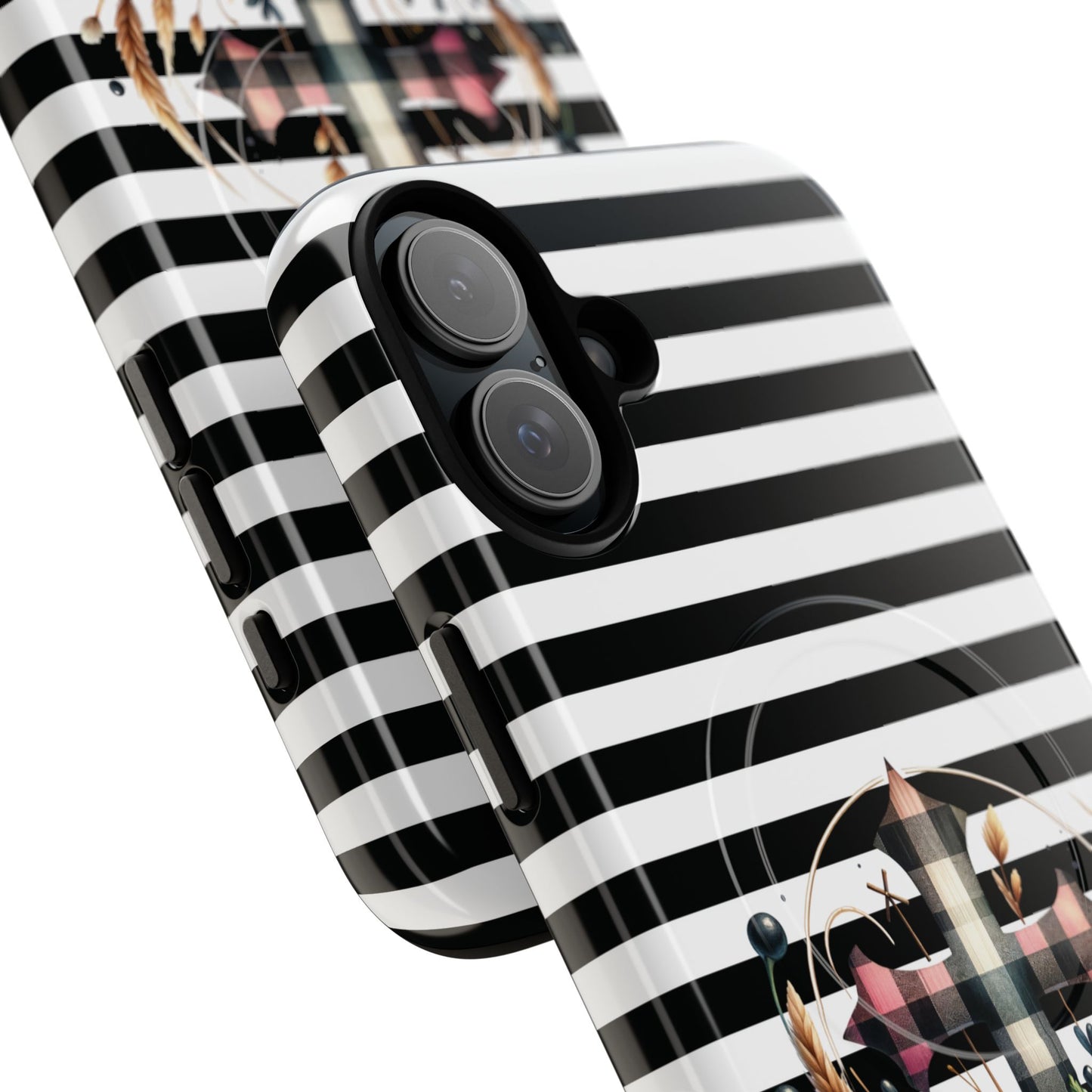 Striped in His Glory iPhone Case, Tough Magnetic Phone Protector, MagSafe iPhone Cover, Durable Case for Everyday Use, Gift for Nature Lovers, Vibrant Design.