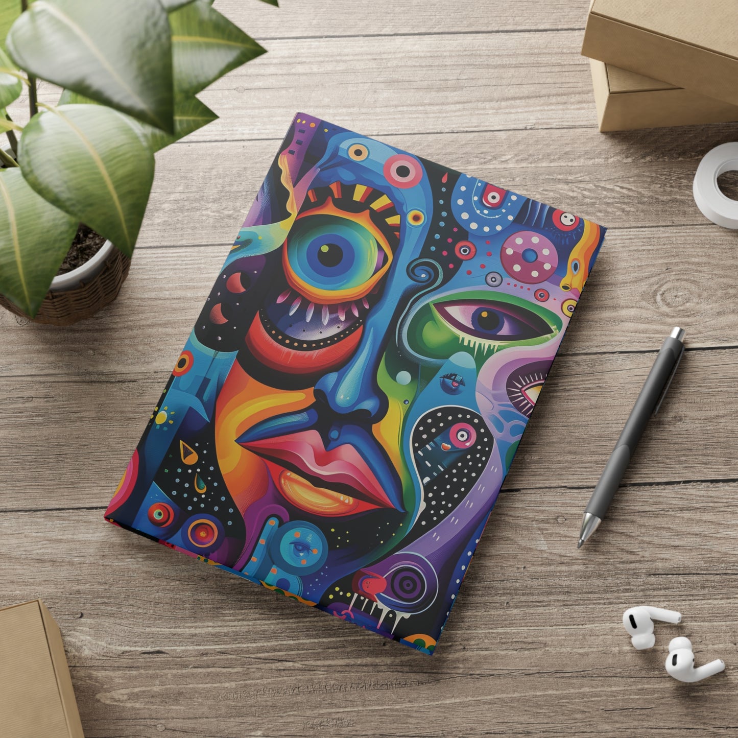 Psychedelic Visions  A Hardcover Notebook (PY)