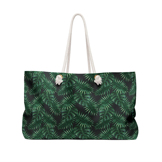 Black Tropical Bliss Weekender Bag