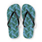 Blue Tropical Bliss Flip Flops