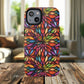 Prism Bloom Tough iPhone Magnetic Case, Stained Glass  MagSafe Cases, iPhone Accessory, Floral Design, Unique Gift, iPhone Protection