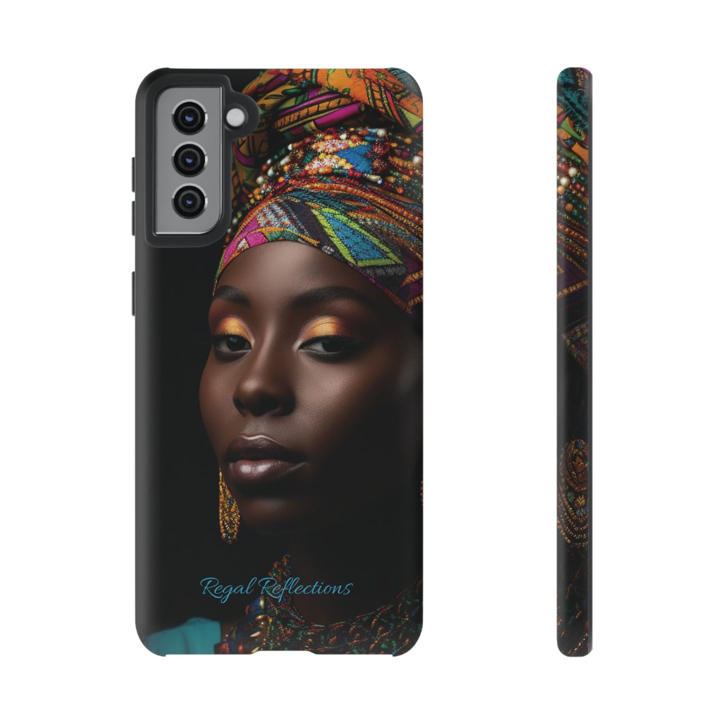 Regal Reflections: African Majesty iPhone, Samsung and Google Tough Phone Cases.
