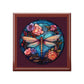 Dragonfly Floral Jewelry Box – Stained Glass Style Trinket Case