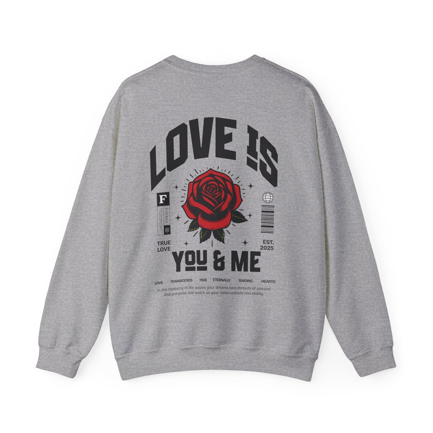 You and Me Valentines Unisex Heavy Blend™ Crewneck Sweatshirt.