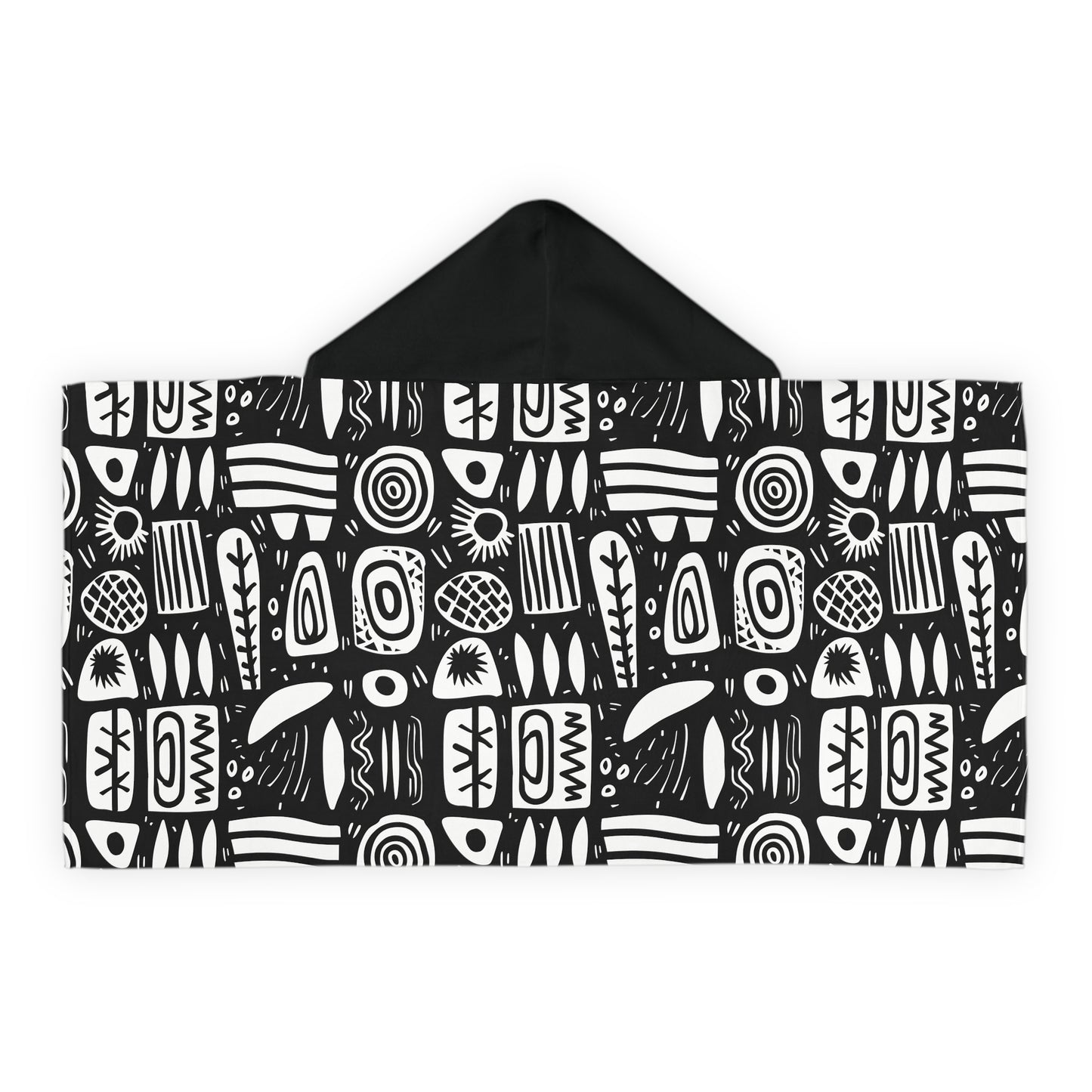 Abstract Rhythm Cozy Snuggle Youth Hooded Towel