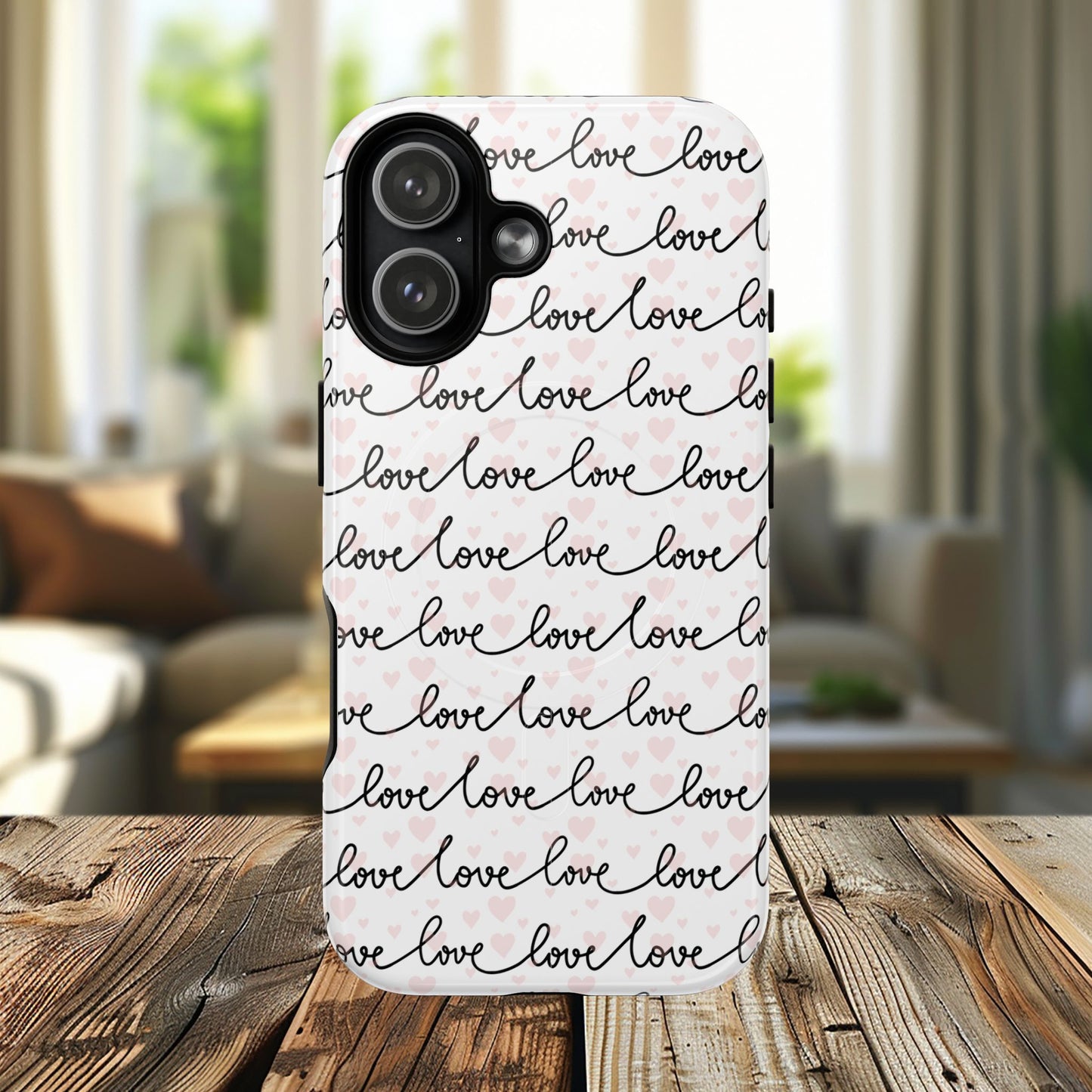 Endless Love Tough iPhone Magnetic Case - Love Design, Gift for Her, Cute iPhone Accessory, Birthday, Anniversary, Valentine's Day