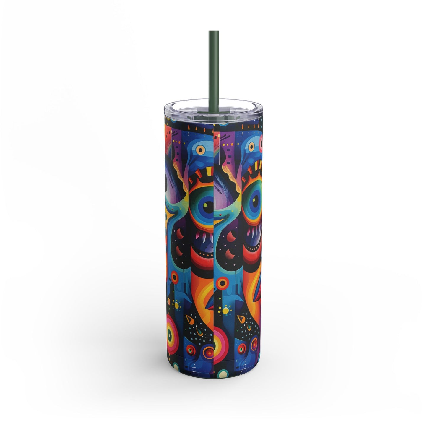 Psychedelic Visions Maars Maker Skinny Matte Tumbler, 20oz (PY)