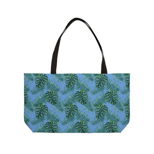 Tropical Bliss Blue Weekender Tote Bag