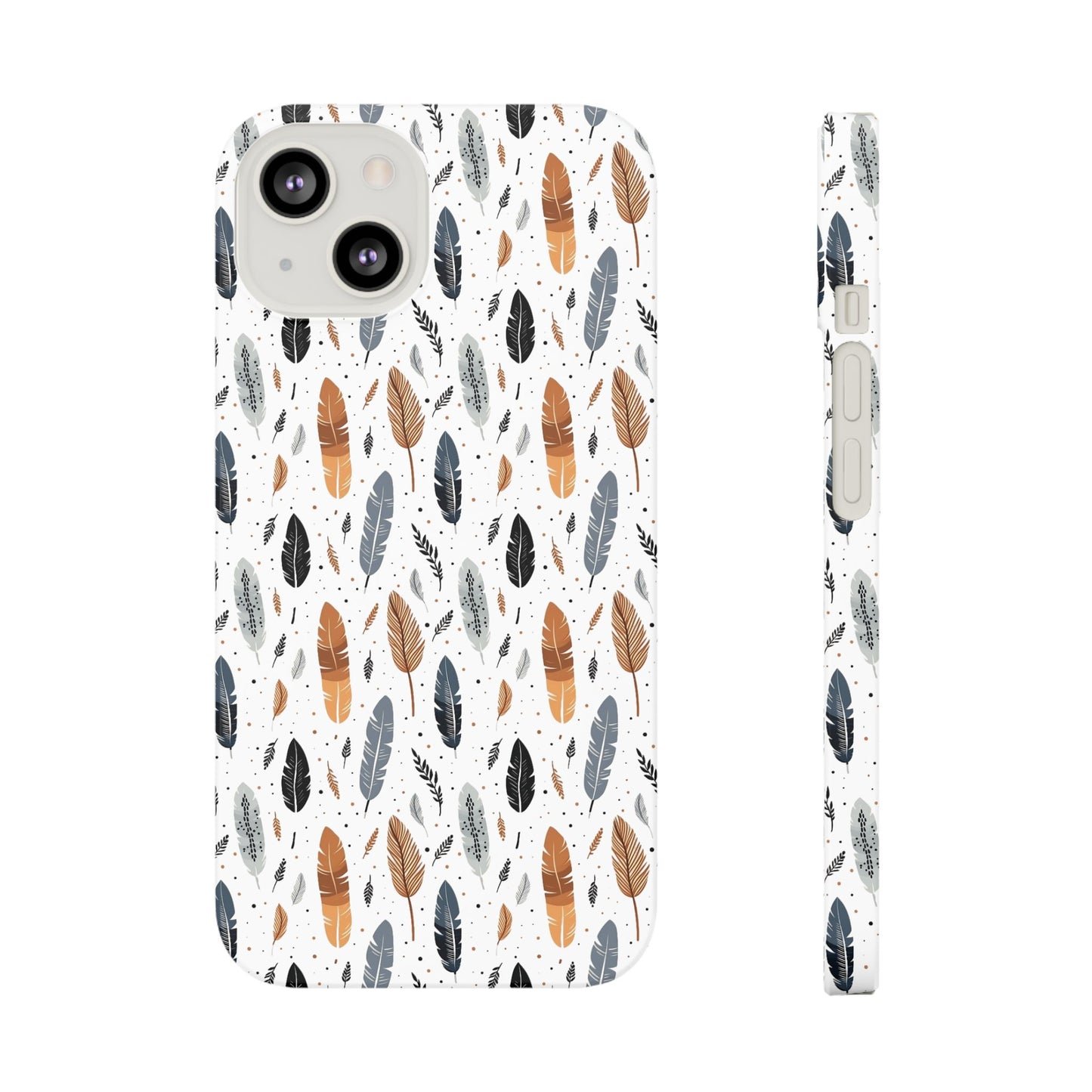 Whispering Feathers Slim Phone Cases for iPhone,  with Packaging a Gift for Her and Gift for Him.