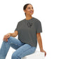 Faith and Floral Cross Women's Comfort Colors Boxy Tee