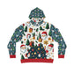 That Ugly Christmas Men's Hoodie with All-Over Print Design - Silky Smooth Polyester Fabric