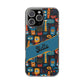 Phone Case — Colorful Abstract Faces Clear Impact-Resistant Case