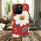 Floral Fusion Tough Magnetic Phone Case | Flower Design, Durable Protective Cover, Gift for Her, Spring Style, Unique Phone Accessory.