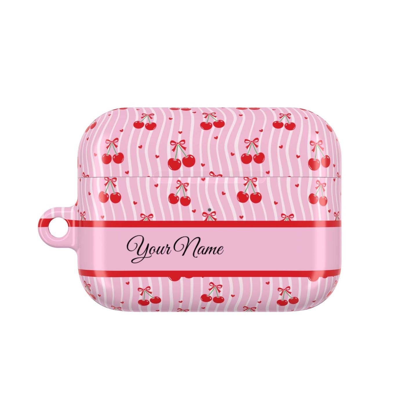 Personalized Cherry Blossom Dreams AirPod Case — Pink Custom Name Charging Cover ,Airpods Pro Gen 1 and 2, Gen 1 to 4.